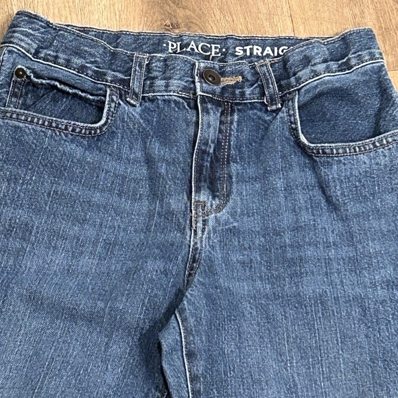 Children's Place Lot Of 3 Kids Sz 12 Jeans Unisex Bootcut Straight Adj Waist - Picture 12 of 14
